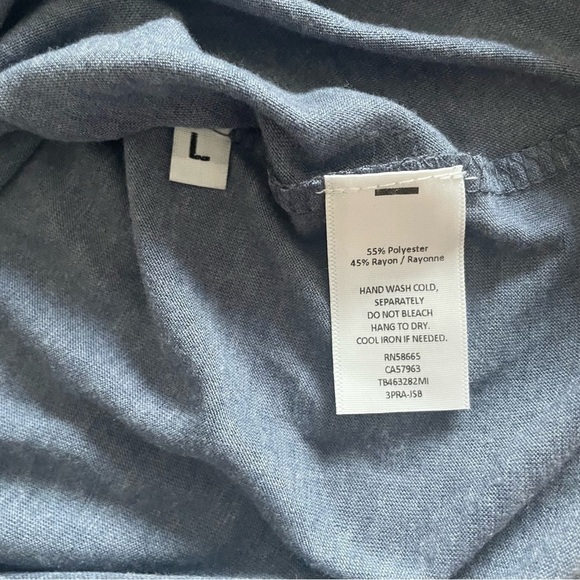 TREASURE & Bound long sleeve distress tshirt in gray. - Picture 8 of 11